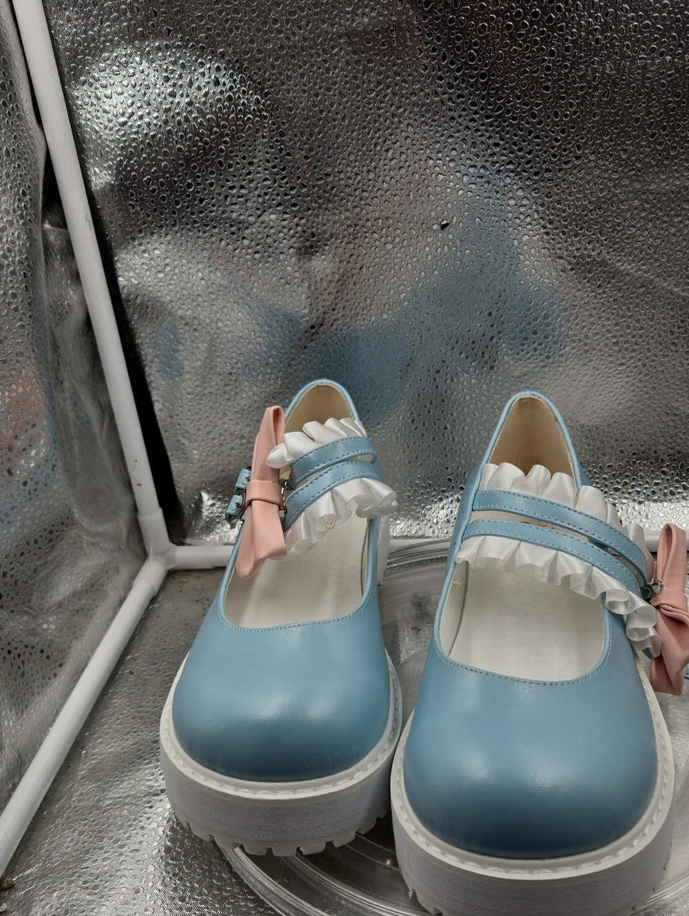 U Berobello Baby blue shoes size 8 /38 - Picture 4 of 6